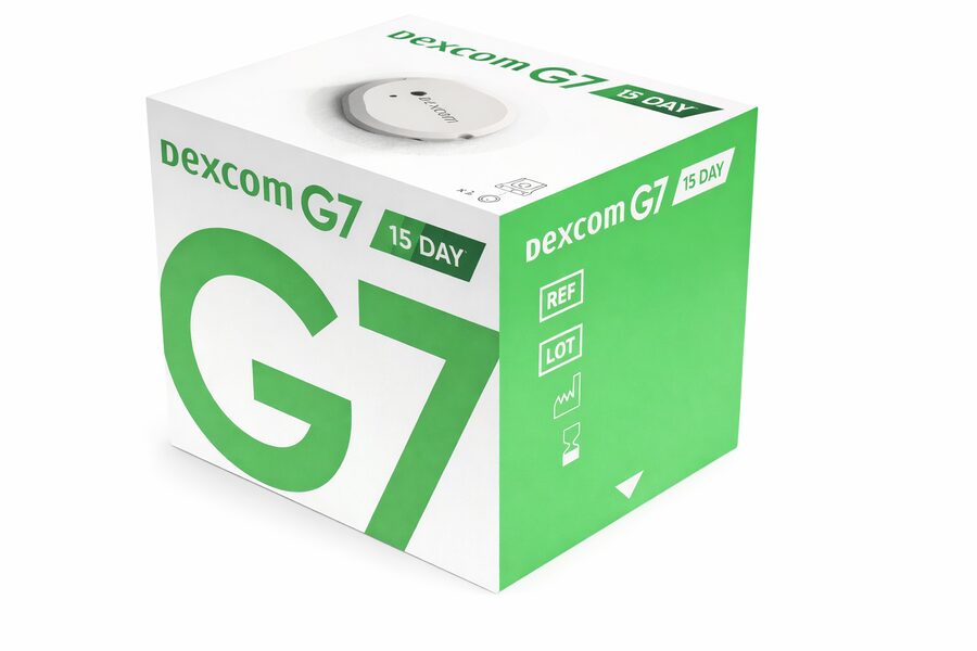 Sealed Dexcom G7 15-day sensor box